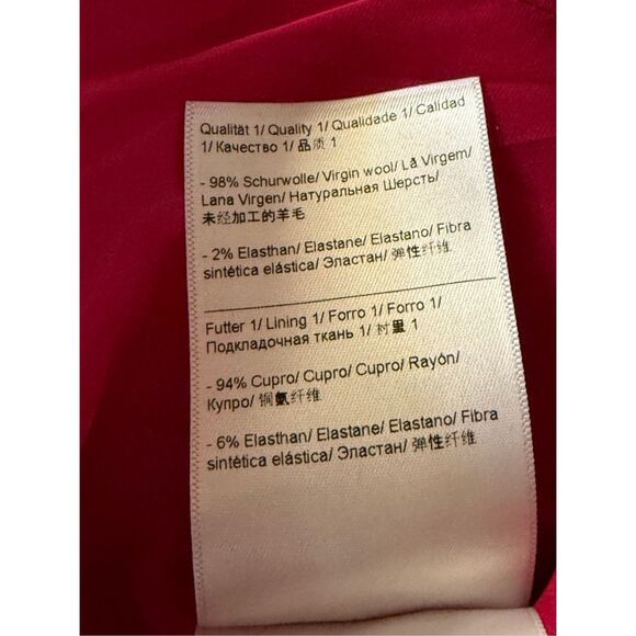 Escada Angora 98%Virgin Wool Pink Blazer Jacket Sz 38 Made In Croatia - Picture 15 of 16